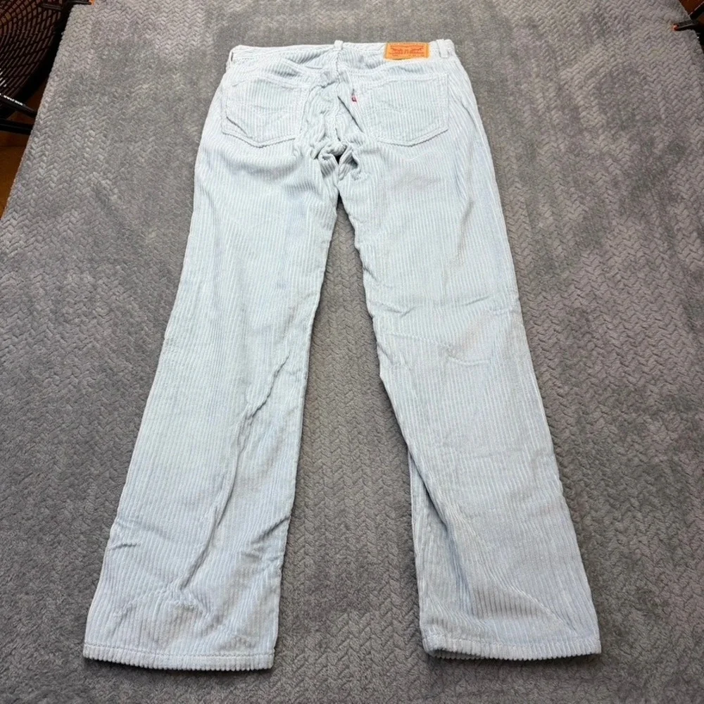 Levi's 559 Elephant Corduroy Pants Mens 32x31 Relaxed Straight Light Blue Cotton